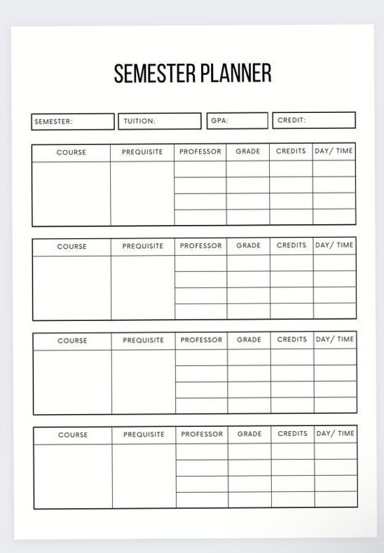 Student Planner: Digital & Printable Free Templates — 🤍 🌿 romanticize your routine