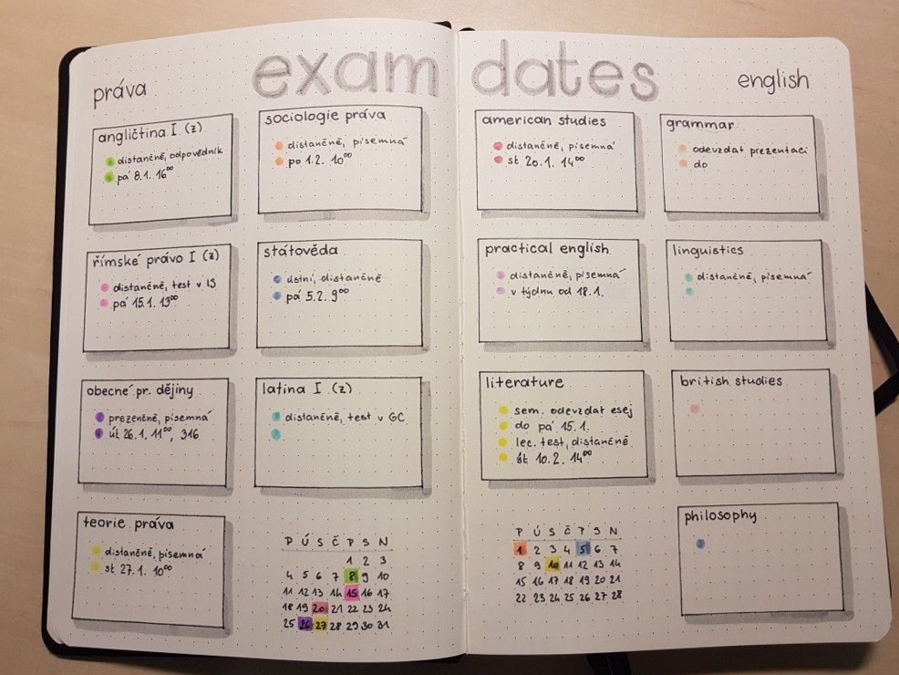 🌸 🌸 Stylish Exam Planner: Study & Journaling Layouts | dream life manifestation