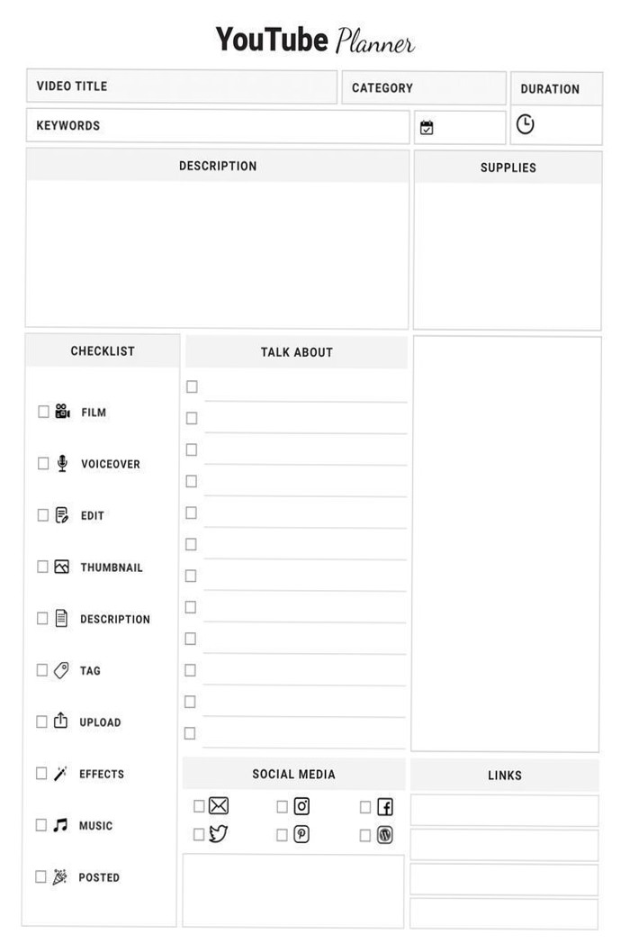 The Secret to Staying Productive and Inspired This Year: Customizable YouTube Planner & Design Tools 🪄 🤍