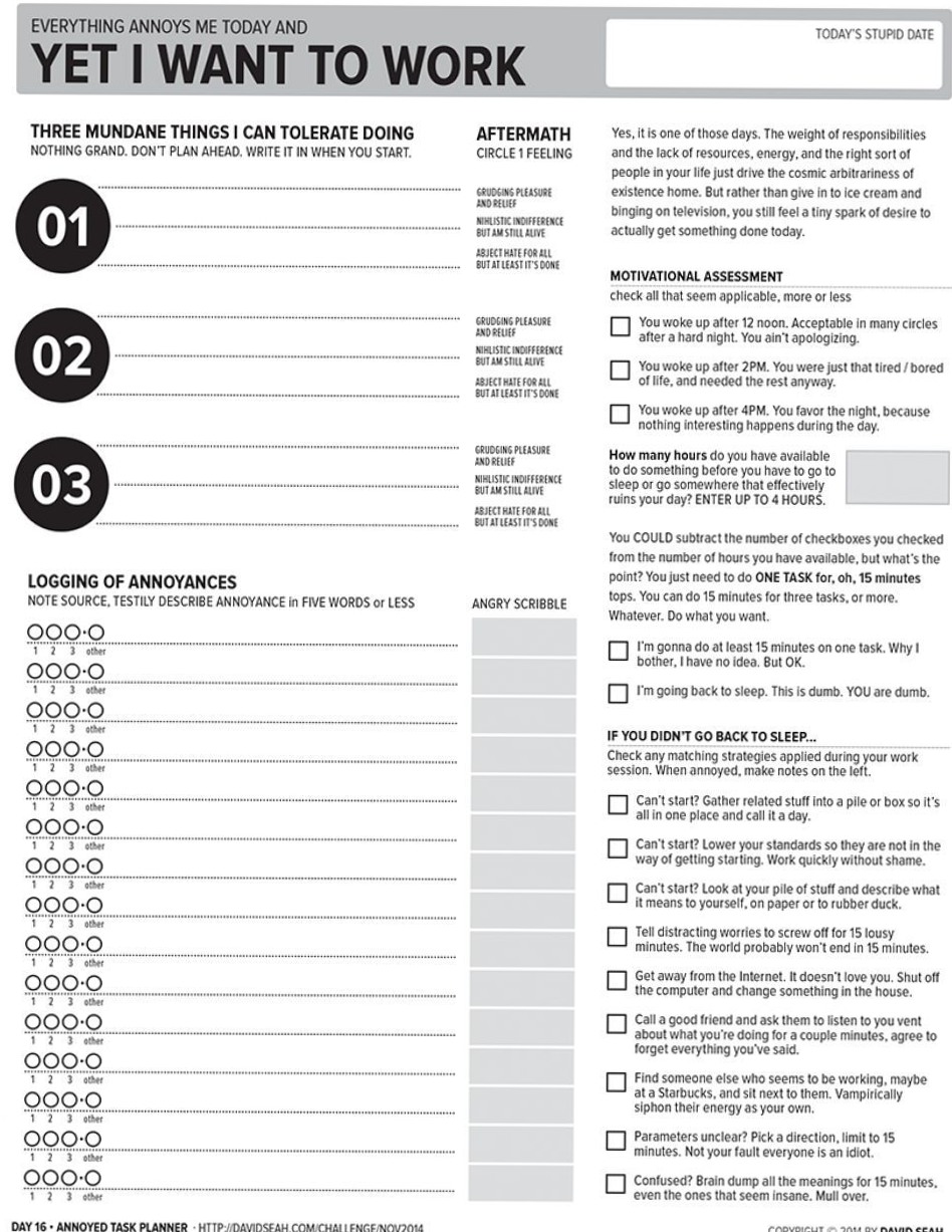 Thing-a-Day 16: The Annoyed Task Planner (ATP) – DSri Seah — 📌 📁 secret to staying productive