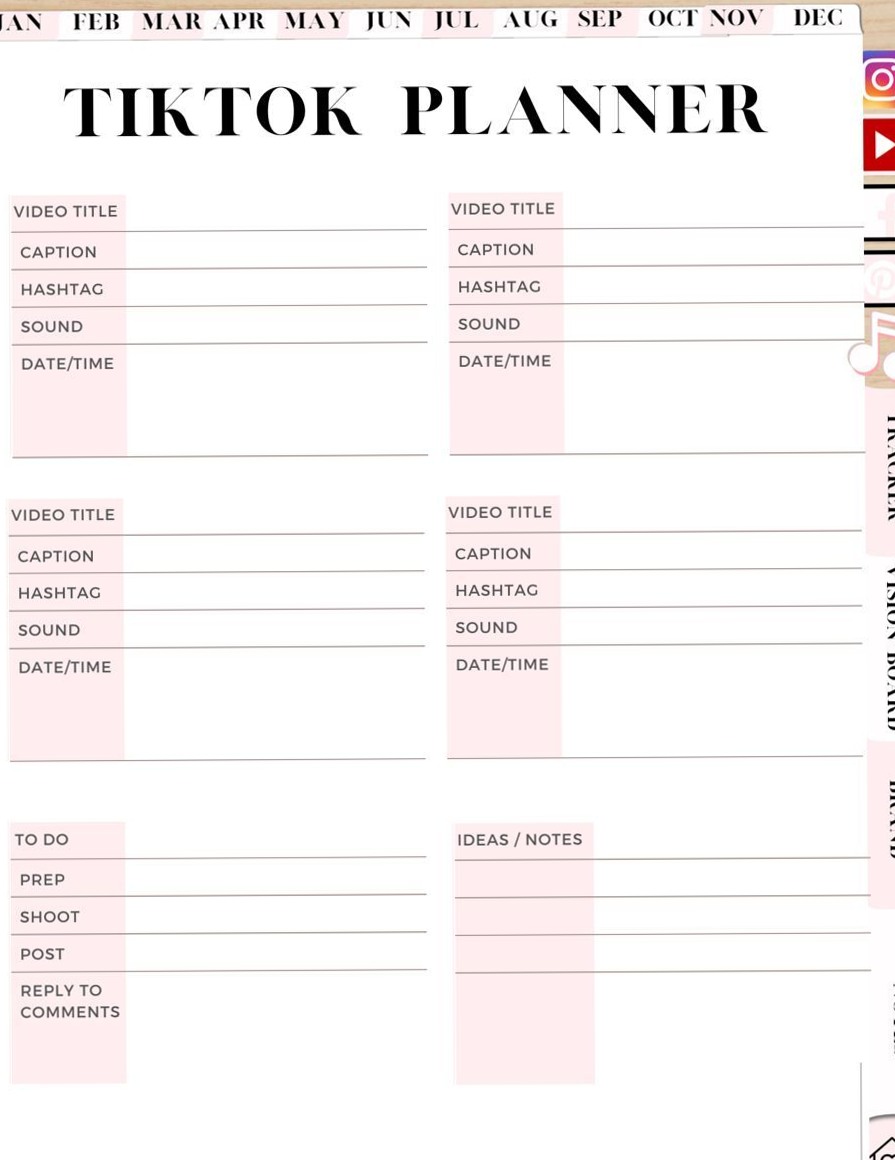 TIKTOK RAMADAN DIGITAL PLANNER — 📝 📅 secret to staying productive