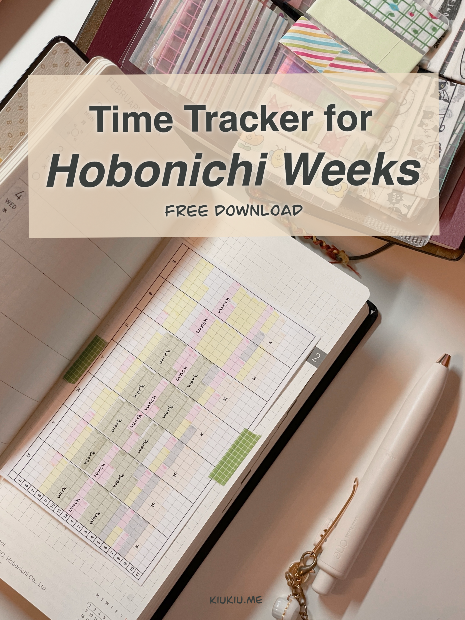 Time Tracker for Hobonichi Weeks (Free Download) — 📅 🖇️ seamless organization hack