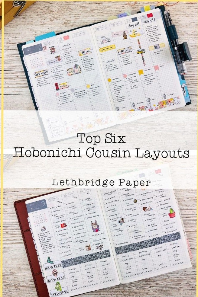 Top Six Hobonichi Cousin Weekly Layouts | Lethbridge Paper — ☁️ ☁️ dream life manifestation