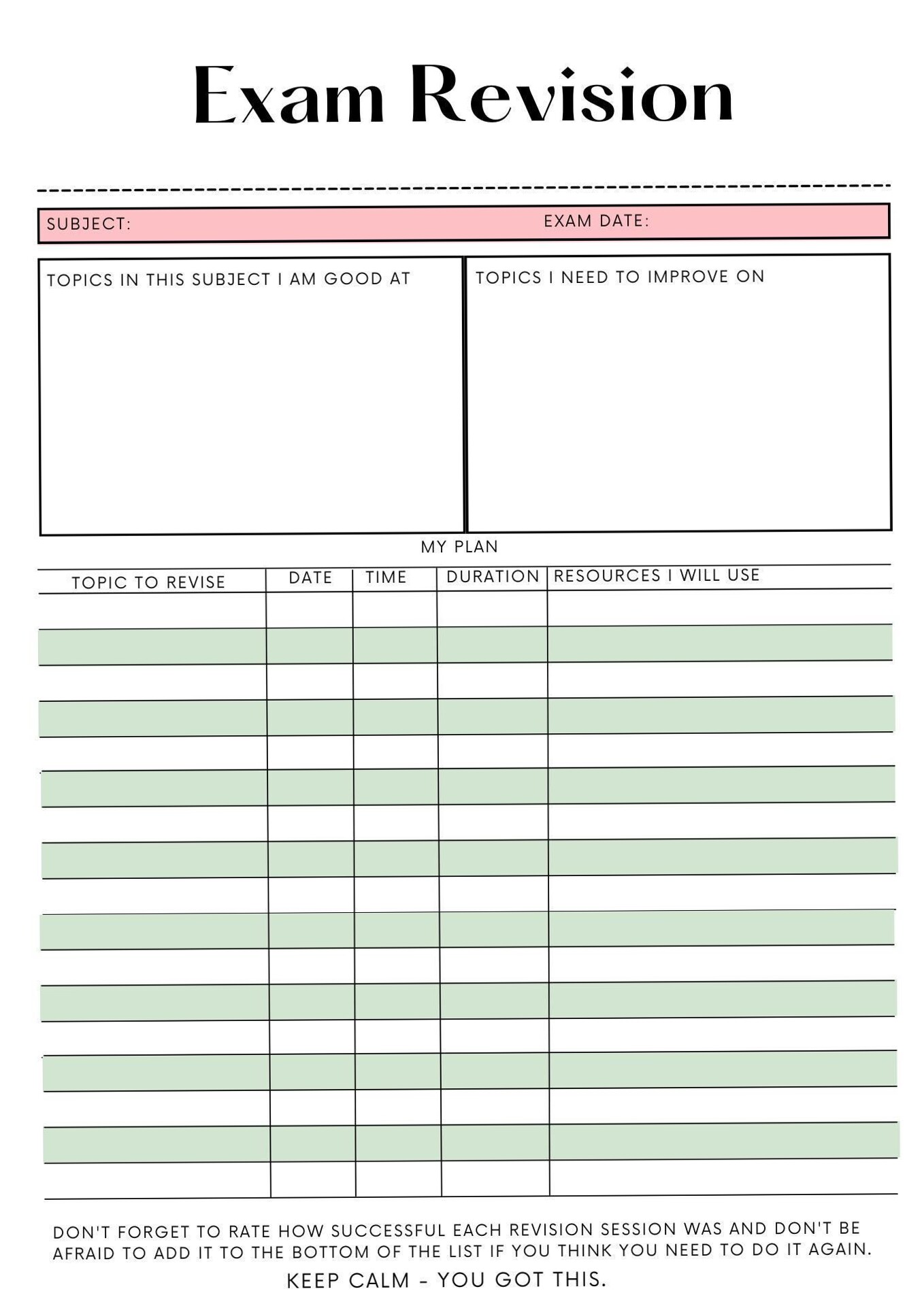 Ultimate Exam Revision Planner for Smart Study & Organization — 📍 🎨 stay inspired all year long