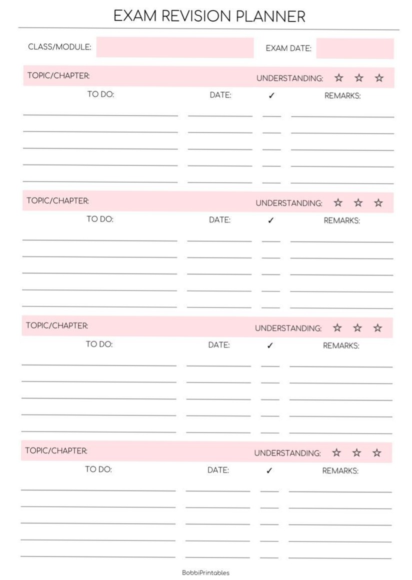 🪄 📍 Ultimate Exam Revision Planner for Creative Students | secret to staying productive