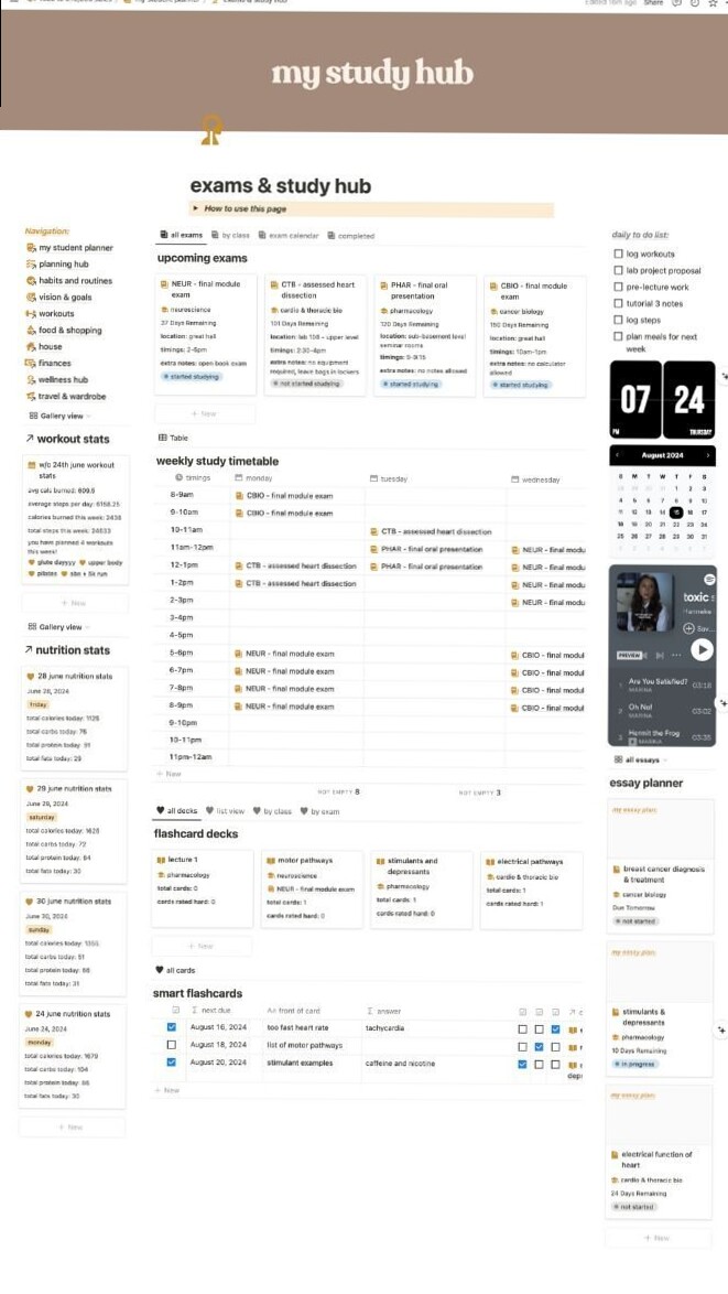 🌸 💌 Ultimate Student Planner: Conquer 2024-25 with This Notion Template | game-changing digital system
