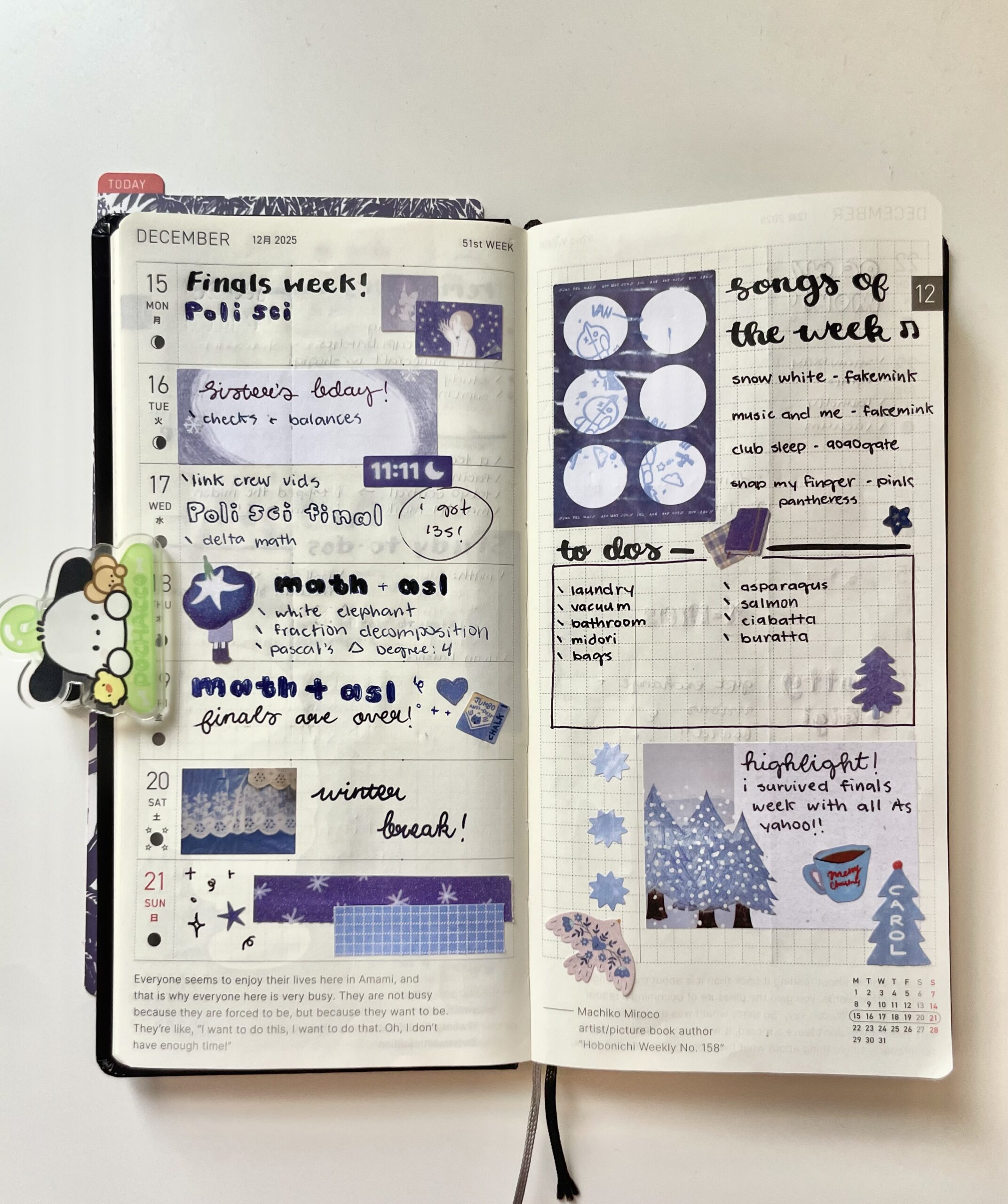 Week 3 Hobonichi Spread for Digital Design & Planners — 📊 📌 romanticize your routine