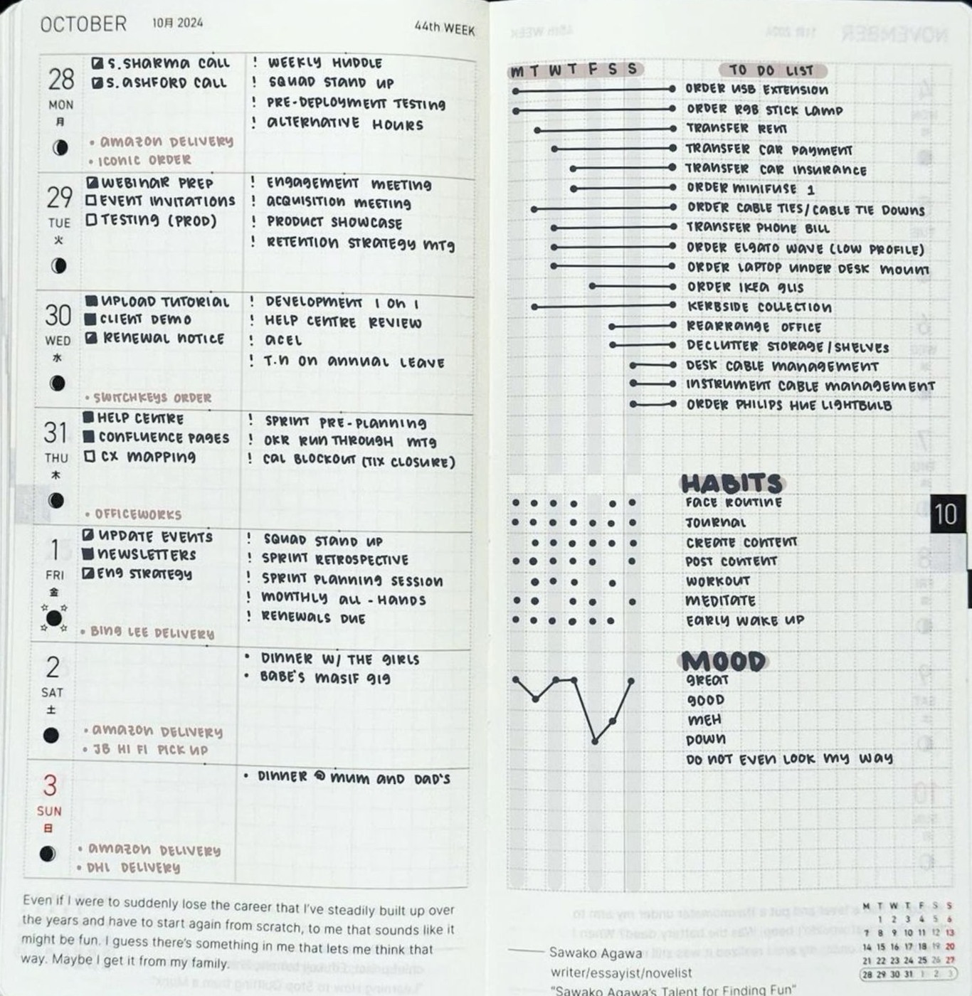 💍 🌸 Weekly Hobonichi Weeks Planner Layout Design | romanticize your routine