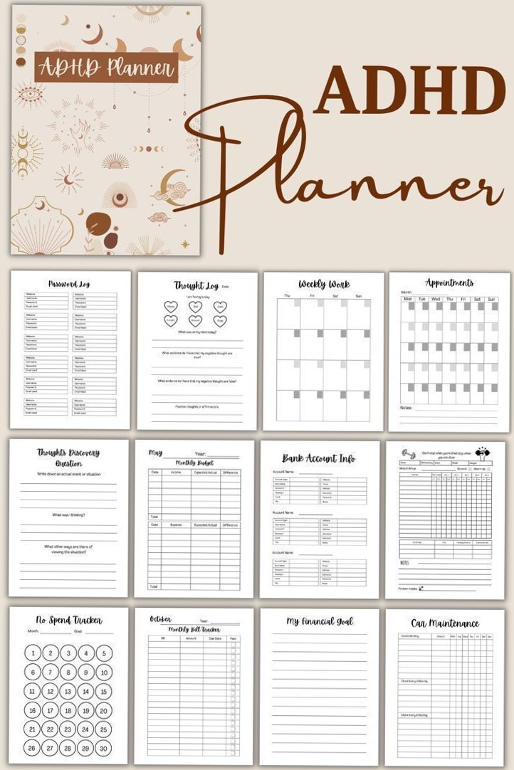 💌 👰 Your Perfect Printable ADHD Planner for Spring 2024 | stay inspired all year long