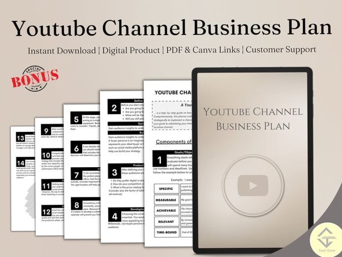 🌈 💎 Youtube Planner & Thumbnail Templates | PDF & Canva Design Assets 4060 | stay inspired all year long
